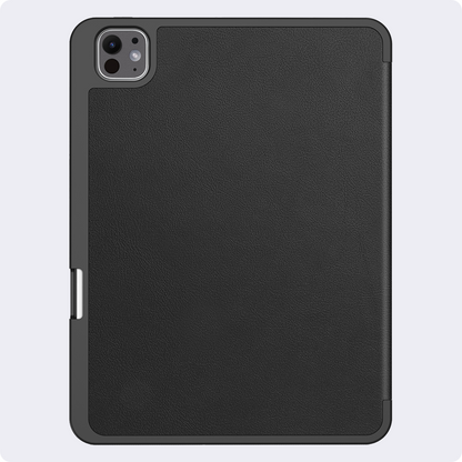 iPad Pro 2024 (11 inch) Trifold Bookcase Hoes met Penhouder voor Apple Pen - Zwart