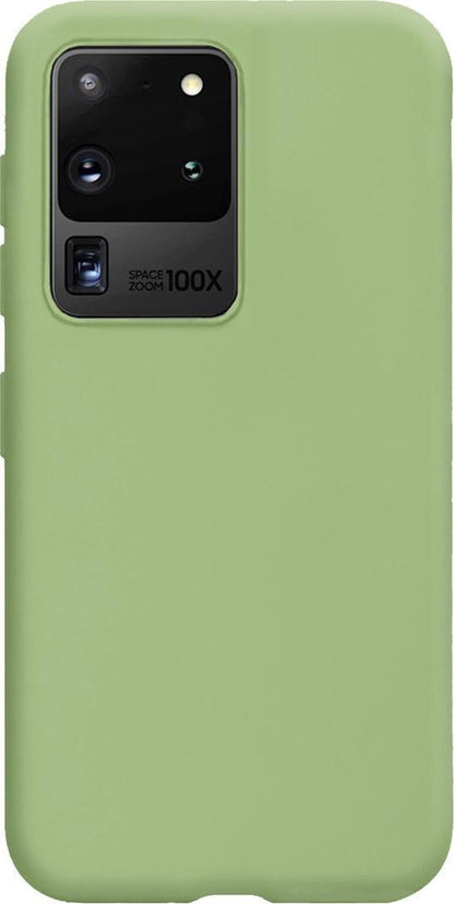 Samsung S20 Ultra Hoesje Siliconen Backcover Lichtgewicht - Groen