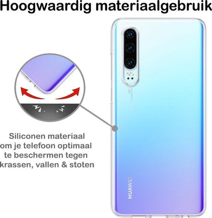 Huawei P30 Hoesje Siliconen Backcover Lichtgewicht - Transparant