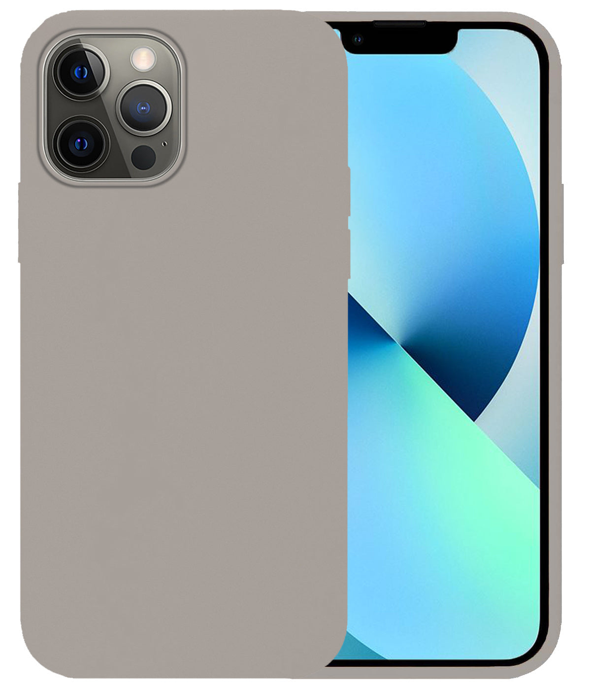 iPhone 13 Pro Hoesje Siliconen - Grijs