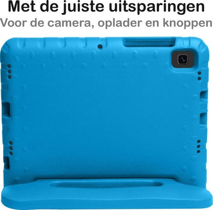 Samsung Galaxy Tab A7 Hoesje Kids Cover Bumper - Blauw