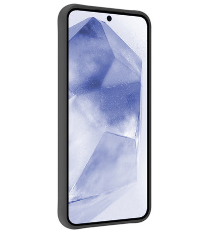 Samsung A55 Hoesje Siliconen Backcover Lichtgewicht - Zwart