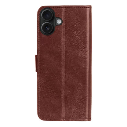 iPhone 17 Hoesje Bookcase Cover met Kaarthouder - Bruin