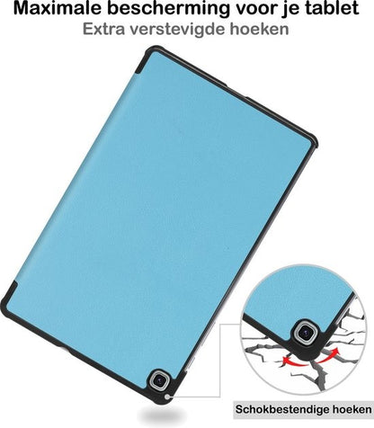 Samsung Galaxy Tab S6 Lite Hoesje Book Case - Lichtblauw