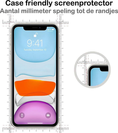 iPhone Xs Screenprotector Gehard Glas - Privacy