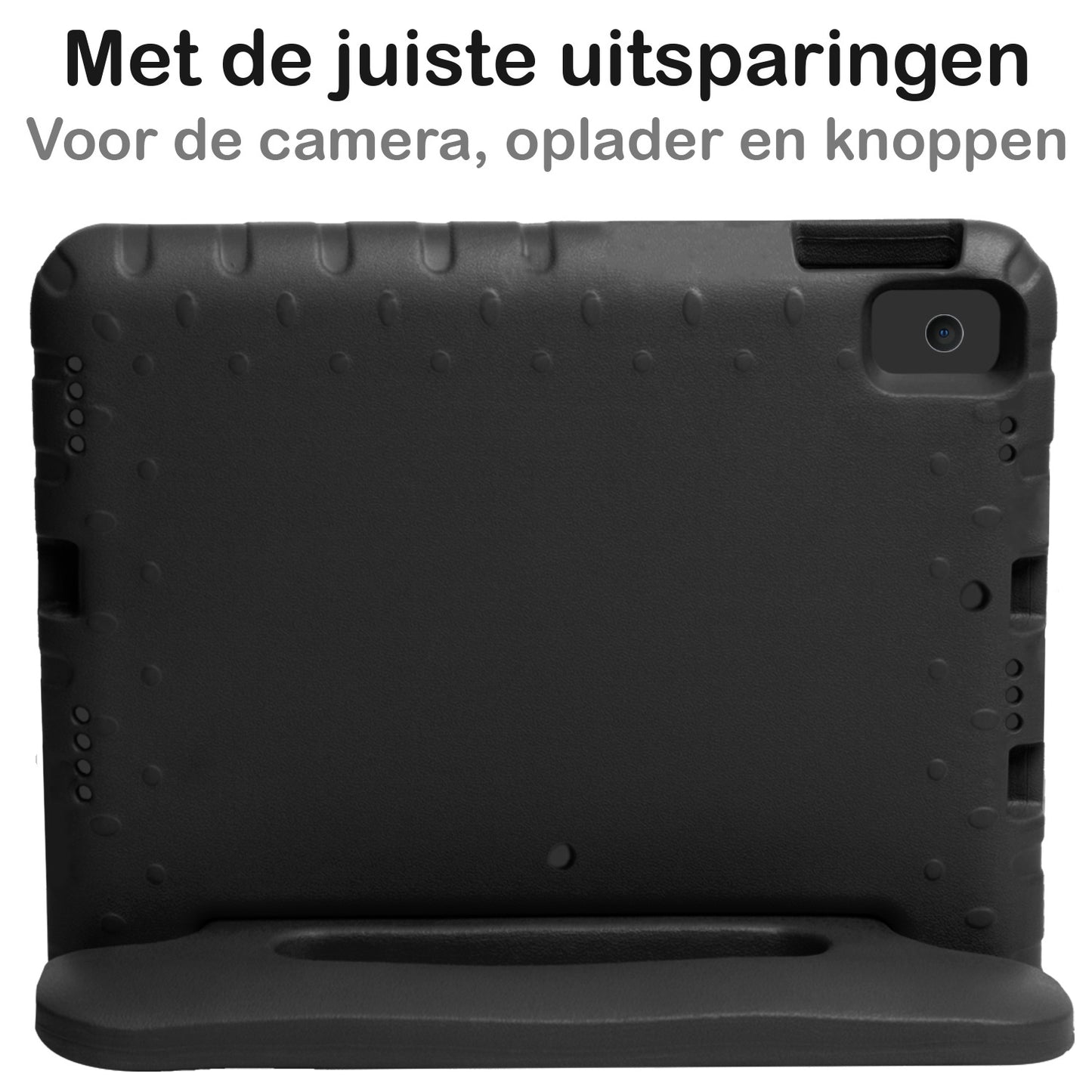 iPad 10.2 2021 Hoesje Kids Cover Bumper - Zwart