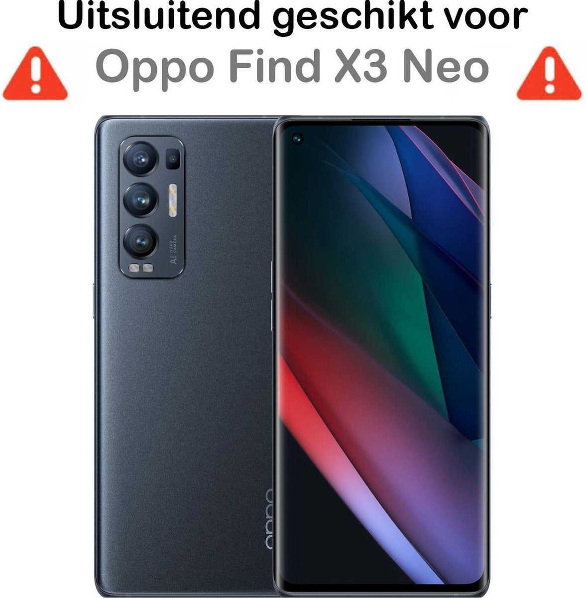 OPPO Find X3 Neo Hoesje Siliconen - Transparant