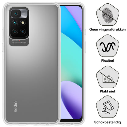 Xiaomi Redmi 10 2022 Hoesje Siliconen Backcover Lichtgewicht - Transparant