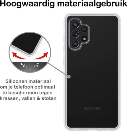 Samsung A32 5G Hoesje Siliconen - Transparant