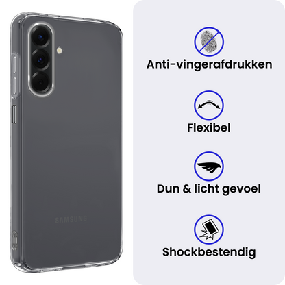 Samsung A26 Hoesje Siliconen Backcover Lichtgewicht - Transparant