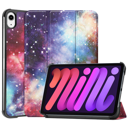 iPad Mini 6 Trifold Bookcase Hoes - Galaxy