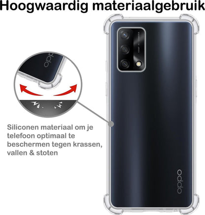 OPPO A74 4G Hoesje Shock Proof Siliconen - Transparant