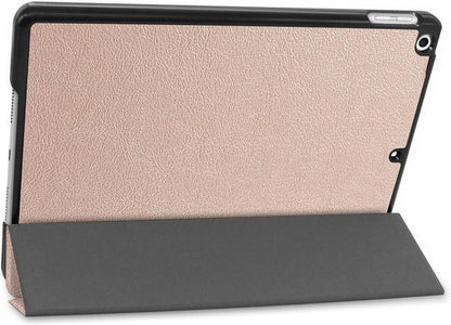 iPad 10.2 2019 Trifold Bookcase Hoes - Goud
