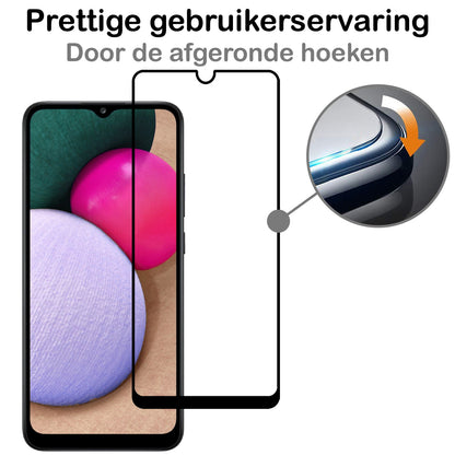 Samsung A03s Screenprotector Gehard Glas - Full Screen