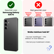 Samsung S25 FE Hoesje Shockproof Backcover Siliconen - Transparant