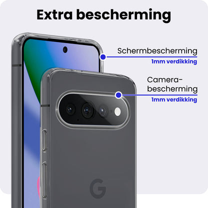 Google Pixel 11 Pro XL Hoesje Siliconen Backcover Lichtgewicht - Transparant