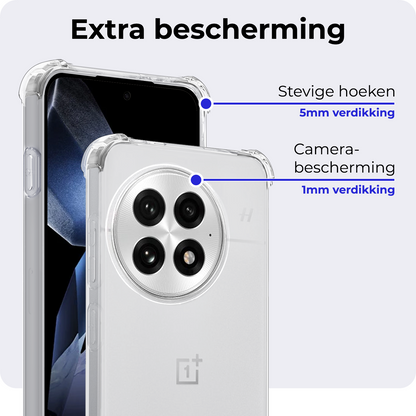 OnePlus 13 Hoesje Shockproof Backcover Siliconen - Transparant