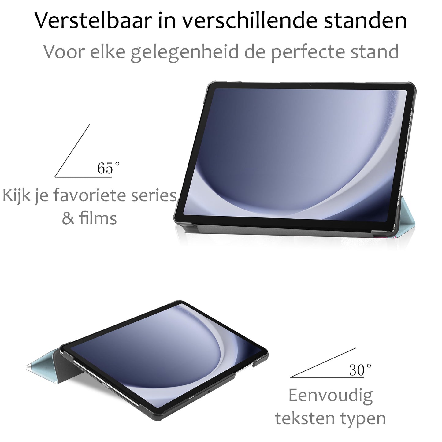 Samsung Galaxy Tab A9 Plus Hoesje Book Case - Eenhoorn