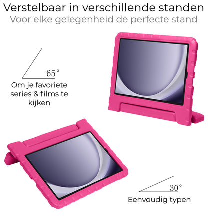 Samsung Galaxy Tab A9 Plus Kinderhoes Shockabsorberend Foam - Roze