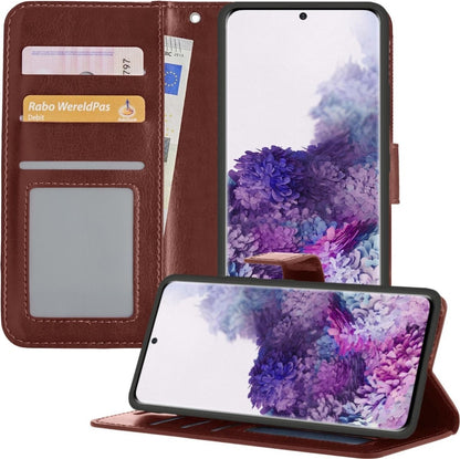 Samsung S20 Plus Hoesje Book Case Kunstleer - Bruin