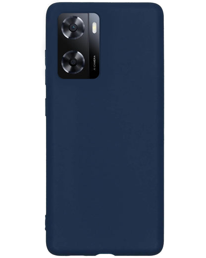 OPPO A57 Hoesje Siliconen - Donkerblauw