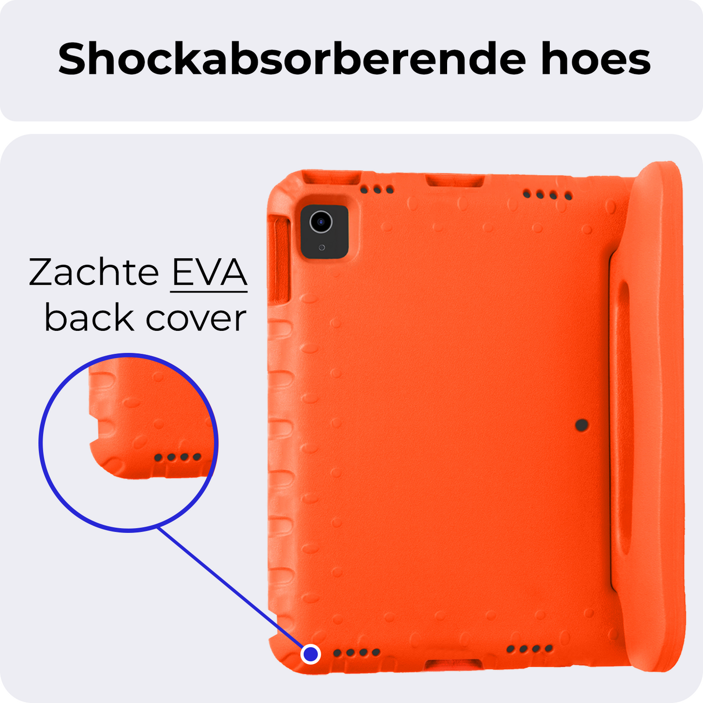 iPad Air 2024 (13 inch) Hoesje Kids Cover Bumper - Oranje