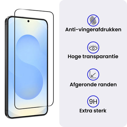 Samsung S25 FE Screenprotector Gehard Glas - Full Screen