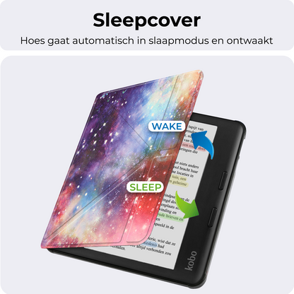 Kobo Libra Colour Trifold Bookcase Hoes - Galaxy