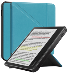 Kobo Libra Colour Bookcase Hoes Shockabsorberend - Turquoise