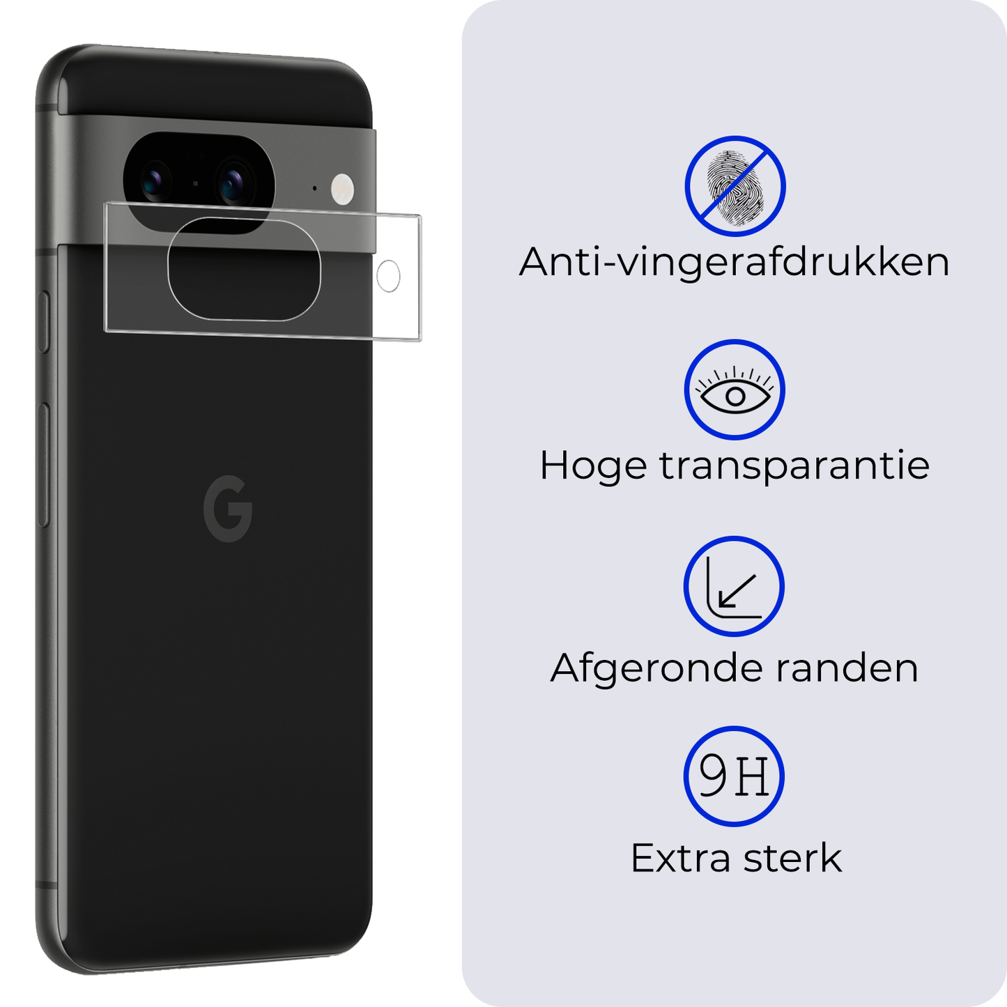 Google Pixel 8a Camera Lens Protector Tempered Glass