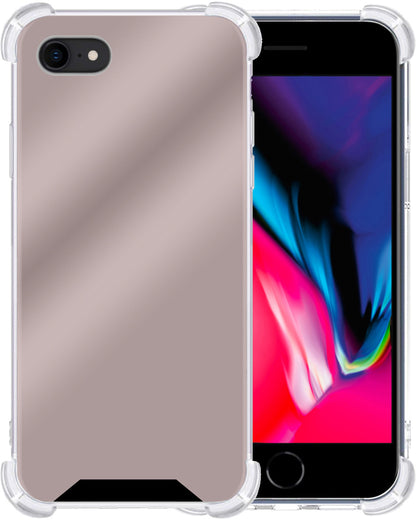 iPhone SE 2022 Hoesje Shockproof Backcover Siliconen - Rosé goud