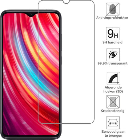 Xiaomi Redmi Note 8 Pro Screenprotector Tempered Glass