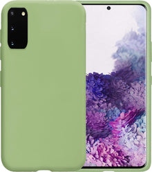 Samsung S20 Hoesje Siliconen Backcover Lichtgewicht - Groen