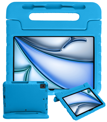 iPad Air 2024 / 2025 (11 inch) Kinderhoes Shockabsorberend Foam - Blauw