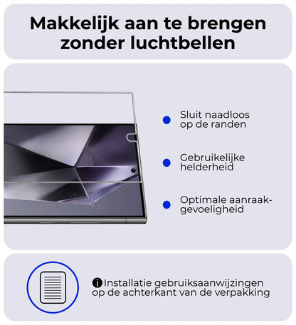 Samsung S24 Ultra Screenprotector Gehard Glas - Anti-kras