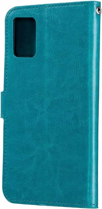 Samsung A41 Hoesje Bookcase Cover met Kaarthouder - Turquoise