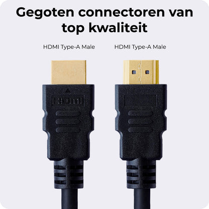 HDMI Kabel 1 Meter - HDMI-kabels 1080p HD Kwaliteit HDMI naar HDMI Kabel 4K - Zwart