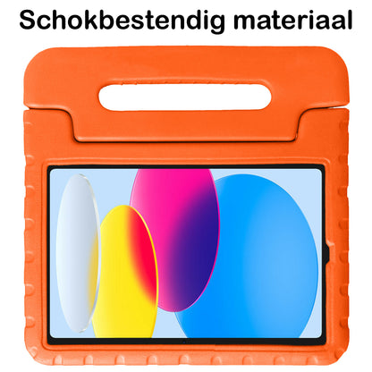 iPad 2022 / 2025 (A16 ) Kinderhoes Shockabsorberend Foam - Oranje