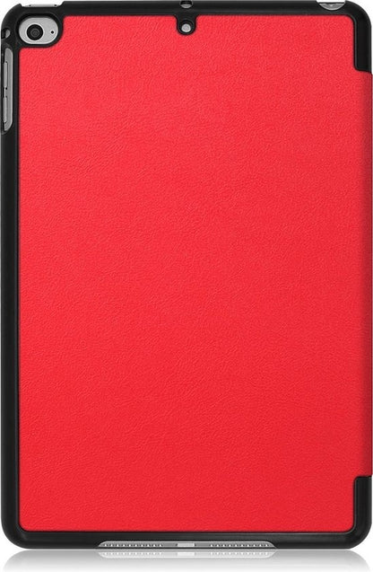 iPad Mini 4 Trifold Bookcase Hoes - Rood