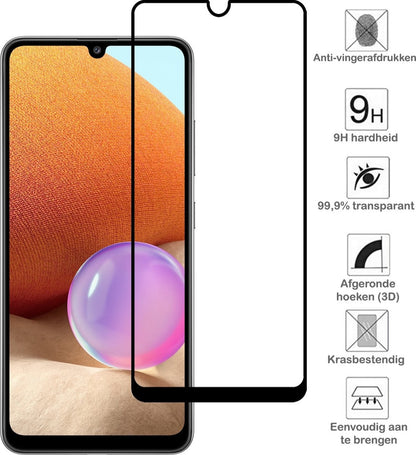 Samsung A32 5G Screenprotector Full Cover Tempered Glass