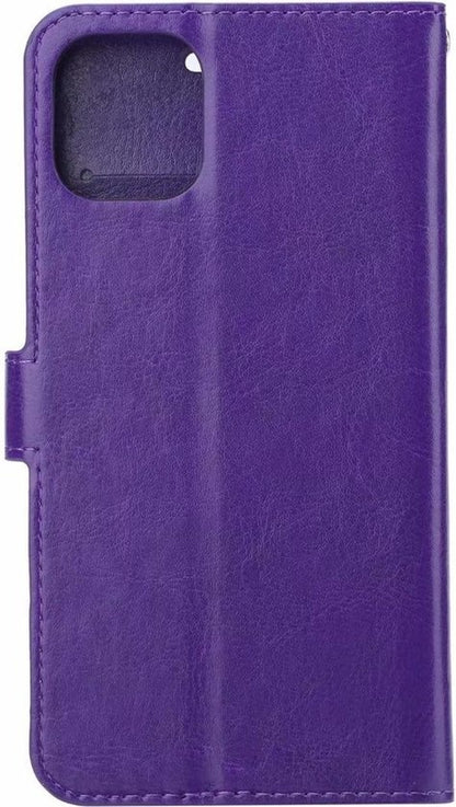 iPhone 11 Pro Hoesje Bookcase Cover met Kaarthouder - Paars