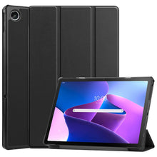 Lenovo Tab M10 Plus 3rd Gen Trifold Bookcase Hoes - Zwart