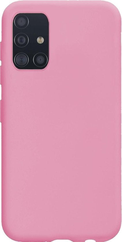 Samsung A71 Hoesje Siliconen - Roze