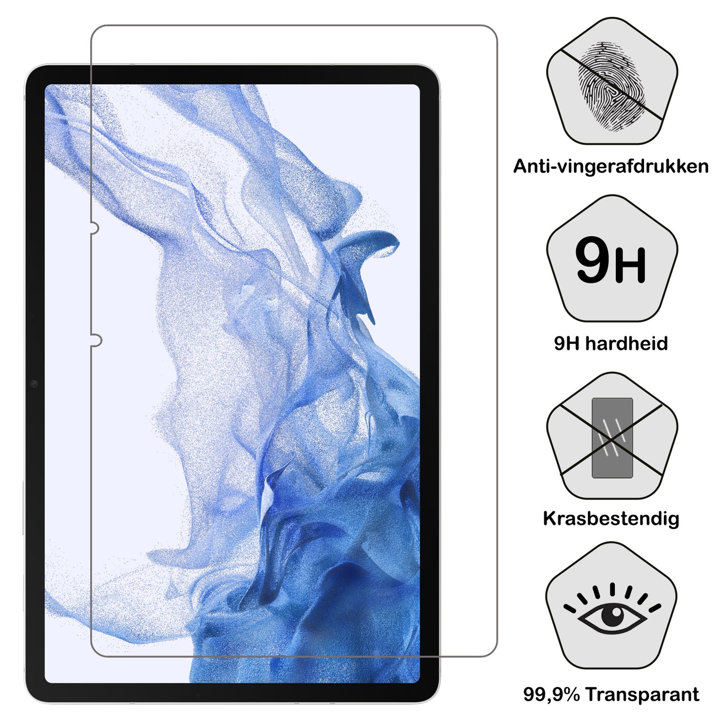 Samsung Galaxy Tab S8 Screenprotector Tempered Glass