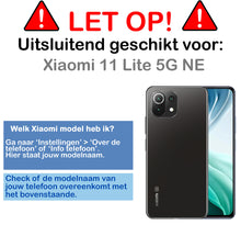 Xiaomi 11 Lite 5G NE Hoesje Siliconen Backcover Lichtgewicht - Transparant