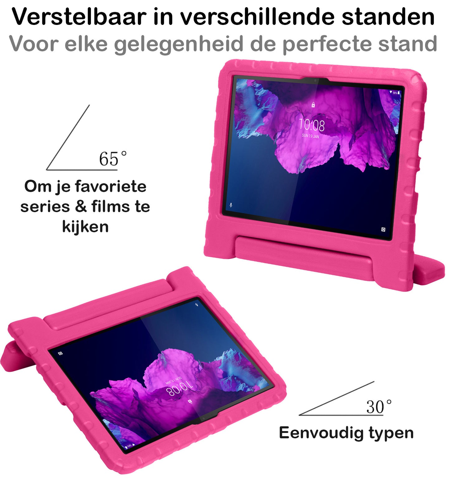 Lenovo Tab P11 Plus Hoesje Kids Cover Bumper - Roze