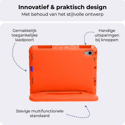 iPad Mini 7 Kinderhoes Shockabsorberend Foam - Oranje