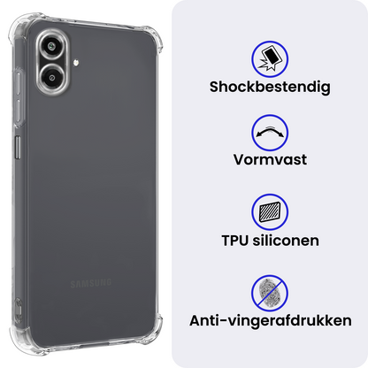 Samsung A07 Hoesje Shockproof Backcover Siliconen - Transparant