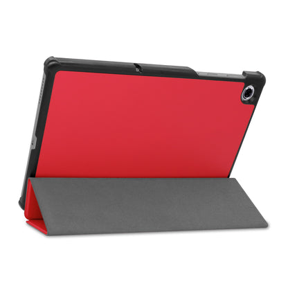 Lenovo Tab M10 FHD Plus 2nd Gen Trifold Bookcase Hoes - Rood