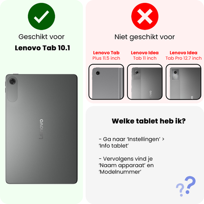 Lenovo Tab 10.1 Trifold Bookcase Hoes - Rosé goud